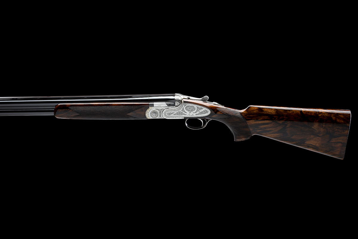 P. BERETTA A BETTAZZA-ENGRAVED 12-BORE 'MOD. SO6 EL' SINGLE-TRIGGER OVER AND UNDER SIDELOCK EJECTOR, - Image 2 of 9