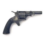 A .32 RIMFIRE POCKET-REVOLVER, UNSIGNED, no visible serial number, English circa 1860, with