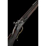 PERNSDORFFER, GERMANY A FINE 20-BORE FLINTLOCK SINGLE-SHOT SPORTING RIFLE WITH GILDED MOUNTS, no
