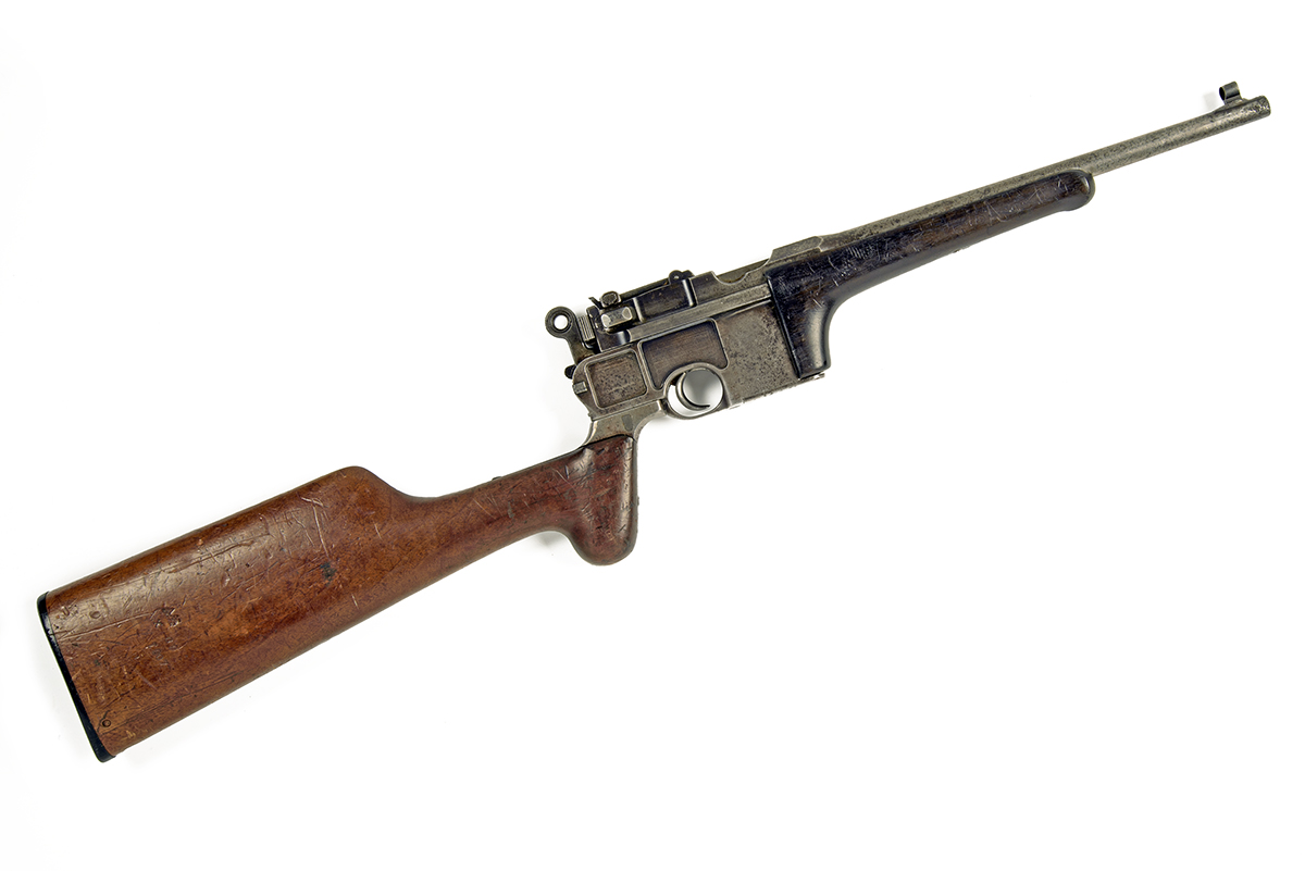 MAUSER FOR WESTLEY RICHARDS AN EXTREMELY RARE 7.63mm (MAUSER) SEMI-AUTOMATIC CARBINE, MODEL 'LARGE