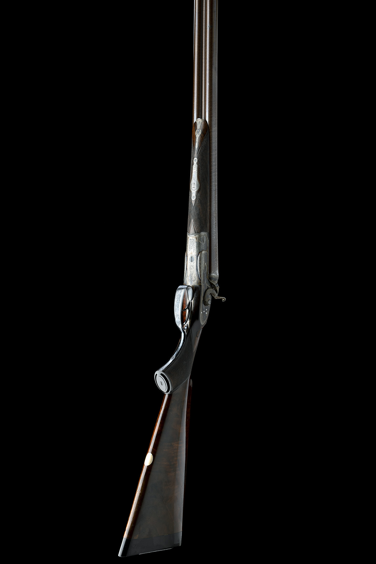 W. & C. SCOTT A 12-BORE 1865 PATENT TOPLEVER HAMMERGUN, serial no. 6495, circa 1875, 28in. nitro - Image 6 of 11