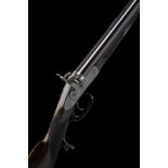 CHARLES LANCASTER, LONDON A FINE CASED 40-BORE PERCUSSION OVAL-BORED DOUBLE-RIFLE, serial no.