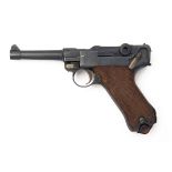 ERFURT ARSENAL, GERMANY A 9mm (PARA) SEMI-AUTOMATIC PISTOL, MODEL 'P08 LUGER', serial no. 5312, WITH