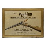 WEBLEY & SCOTT LTD. AND W.W. GREENER, THREE RARE GUNMAKERS SHOP ADVERTISING DISPLAY CARDS, the first