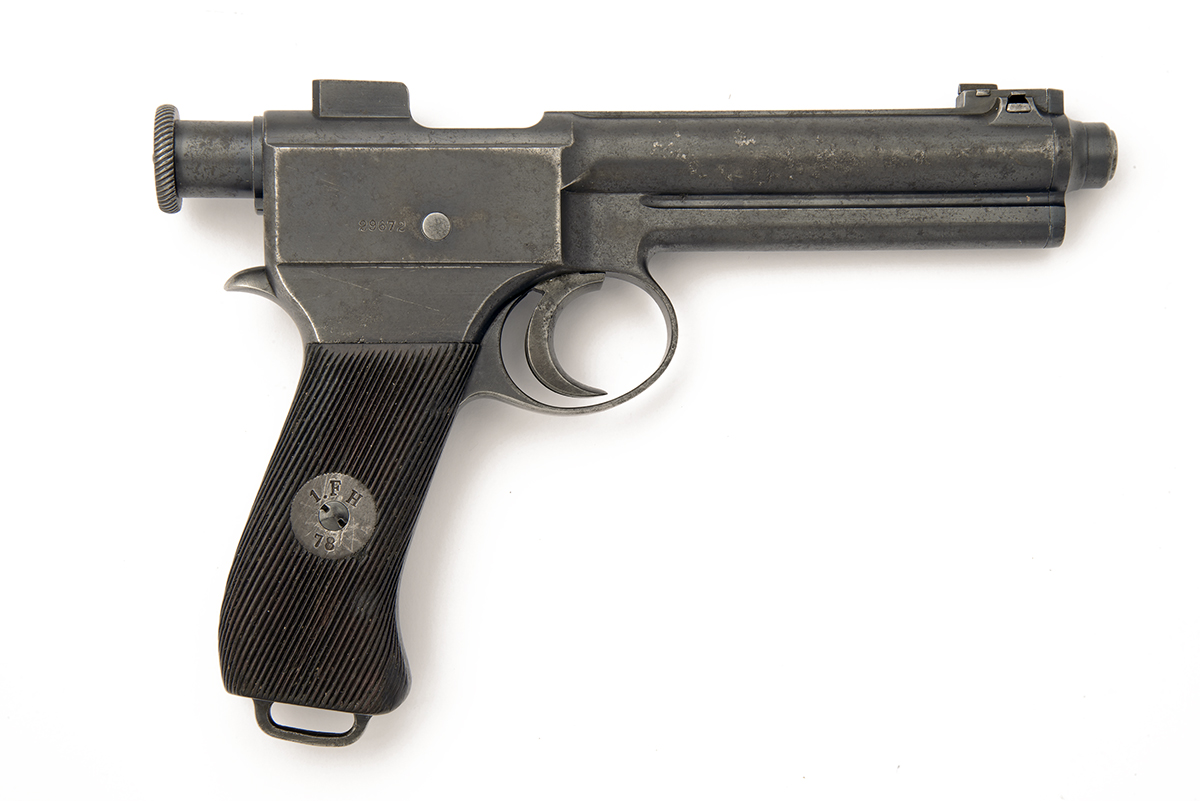 STEYR, AUSTRIA AN 8mm (ROTH-STEYR) SEMI-AUTOMATIC SERVICE-PISTOL, MODEL 'M1907', serial no. 29672, - Image 2 of 2