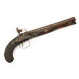 NOCK, LONDON A .600 FLINTLOCK DUELLING or OFFICER'S PISTOL, no visible serial number, circa 1800,