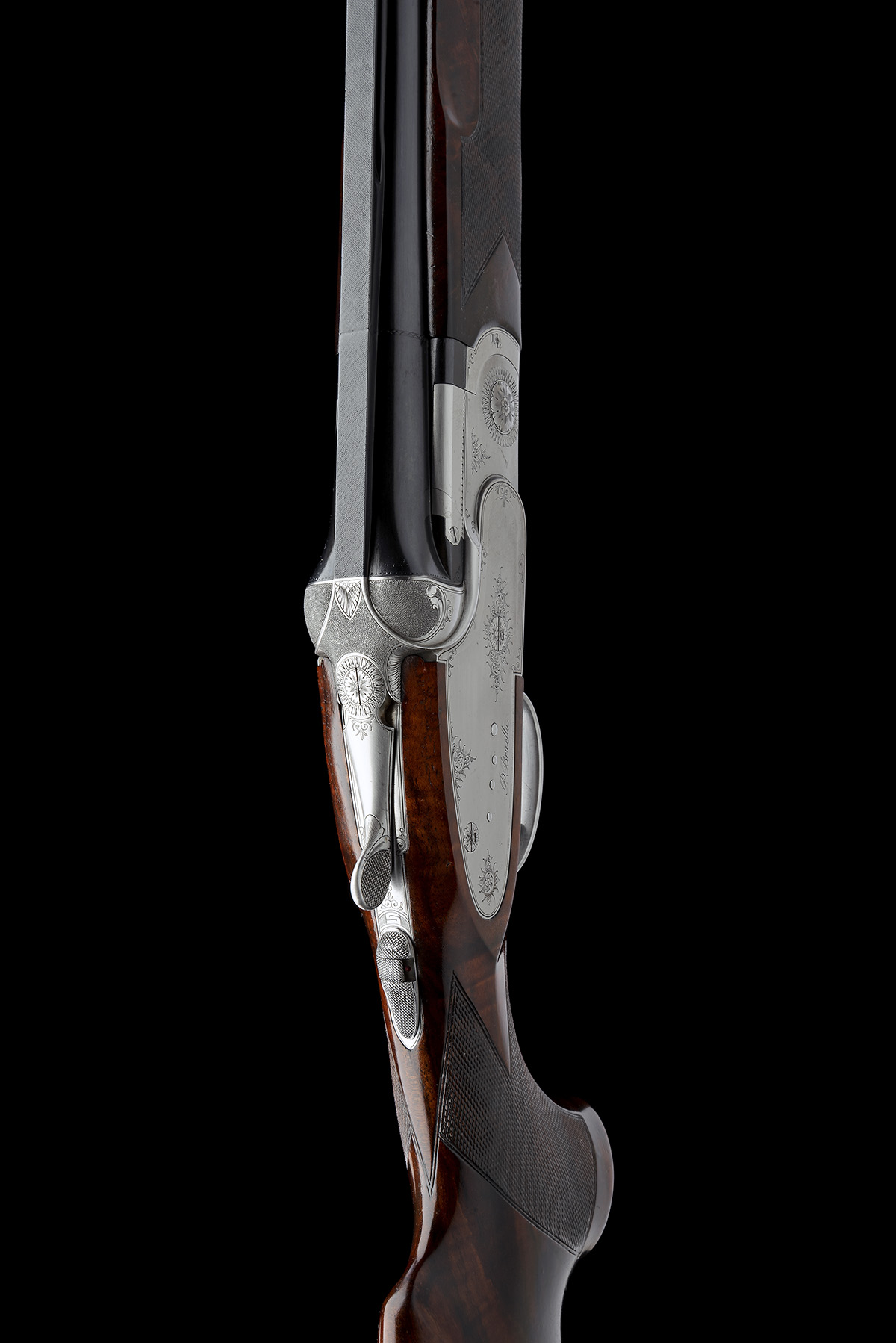 P. BERETTA A 12-BORE SINGLE-TRIGGER 'MOD. SO5 SPORTING' OVER AND UNDER SIDELOCK EJECTOR, serial - Image 6 of 8