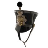 A RARE BRITISH OFFICER'S 1828 PATTERN 'BELL-TOP' SHAKO TO THE HONOURABLE ARTILLERY COMPANY, circa