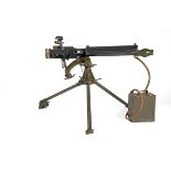 A DEACTIVATED 7.9mm (8x57) WORLD WAR ONE TYPE VICKERS MACHINEGUN, serial no. 11912, WITH
