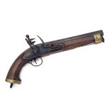 A .650 FLINTLOCK PISTOL, MODEL 'EAST INDIA COMPANY BAKER'S PATTERN 1819', Indian export no. APX-