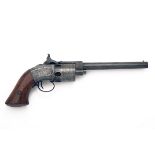 SPRINGFIELD ARMS CO. USA A RARE .31 PERCUSSION SINGLE-ACTION REVOLVER, MODEL 'WARNER'S PATENT BELT-