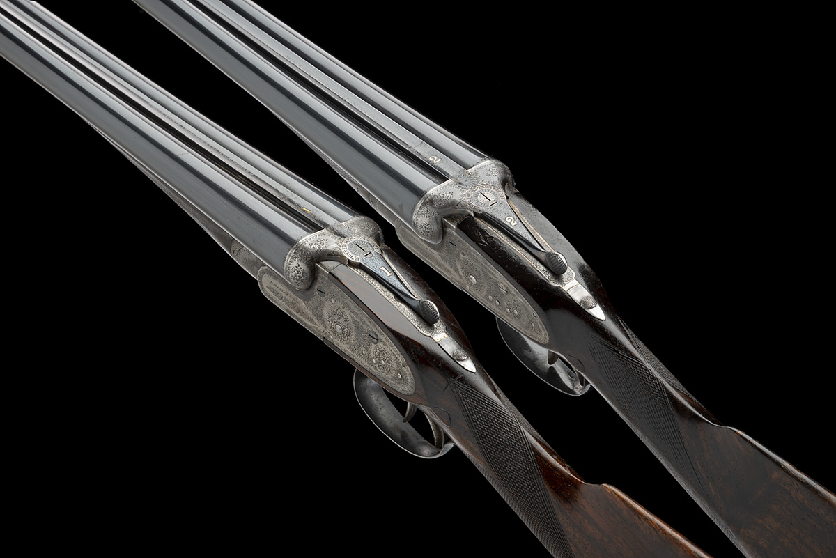 P. WEBLEY & SONS A COMPOSED PAIR OF 12-BORE SIDELOCK EJECTORS, serial no. 54657 / 54668, circa 1898, - Image 5 of 11