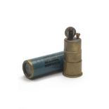 ELEY-NOBEL FOR C.S. ROSSON, NORWICH A BRASS PETROL CIGARETTE LIGHTER IN THE FORM OF A SHOTGUN