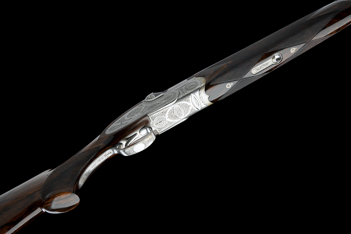 P. BERETTA A BETTAZZA-ENGRAVED 12-BORE 'MOD. SO6 EL' SINGLE-TRIGGER OVER AND UNDER SIDELOCK EJECTOR, - Image 3 of 9