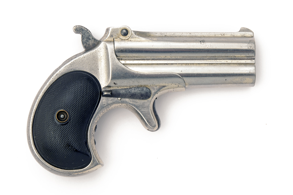 E. REMINGTON & SONS, USA A .41 RIMFIRE OVER-UNDER VEST-PISTOL, MODEL 'DOUBLE DERRINGER TYPE 1 LATE