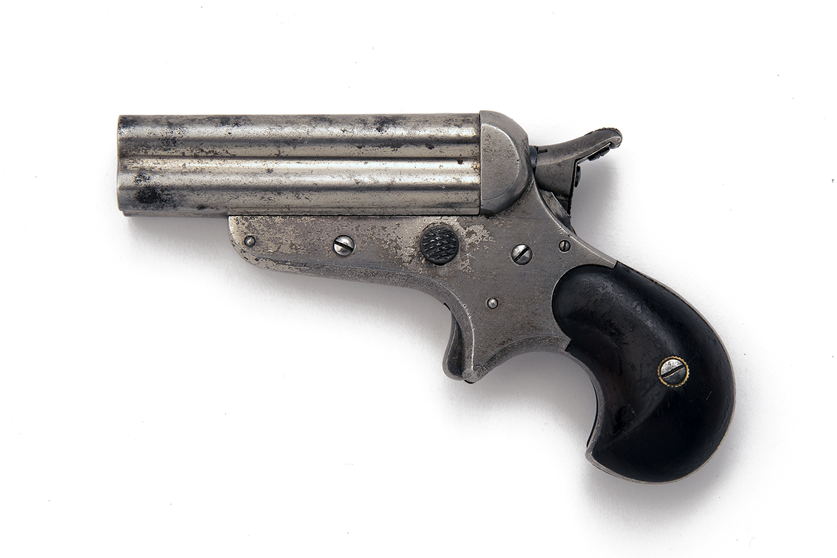 SHARPS, USA A .30 RIMFIRE FOUR-SHOT DERRINGER-PISTOL, MODEL 'SHARP'S PATENT MODEL 4C', serial no.