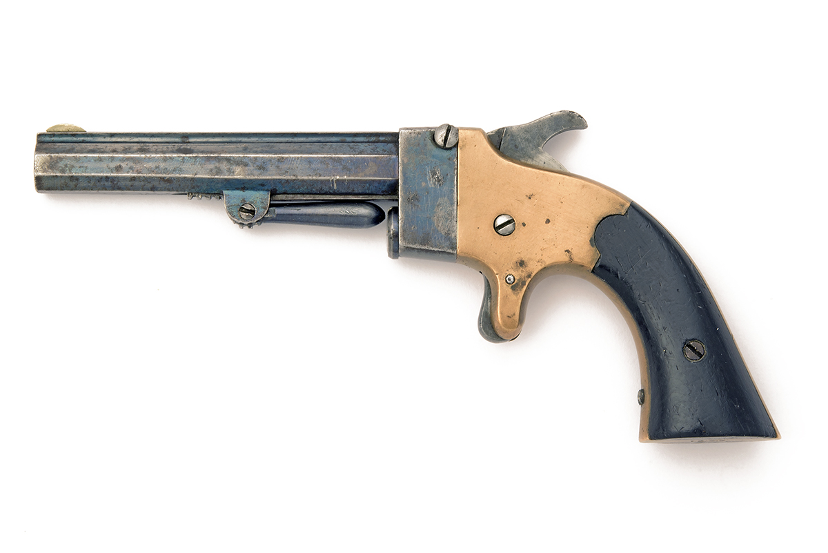 E.L. & J. DICKINSON, USA A SCARCE .32 RIMFIRE SINGLE-SHOT POCKET-PISTOL, MODEL 'DICKINSON - Image 2 of 2