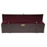 GUARDIAN LEATHER A VIRTUALLY UNUSED LEATHER DOUBLE MOTORCASE, fitted for 30in. barrels, the interior