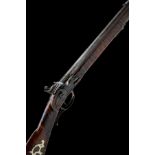 S.W. HILL, USA A .50 FLINTLOCK SPORTING-MUSKET OF PENNSYLVANIAN TYPE, no visible serial number,