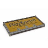 A SCARCE ADVERTISING PIN-TRAY FOR ELEY-KYNOCH NON-CORROSIVE CARTRIDGES, circa 1960, with chrome