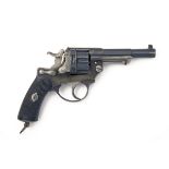 AN 11mm (FRENCH ORDNANCE) REVOLVER SIGNED CHAMELOT & DELVIGNE, MODEL '1874 OFFICER'S TYPE', serial