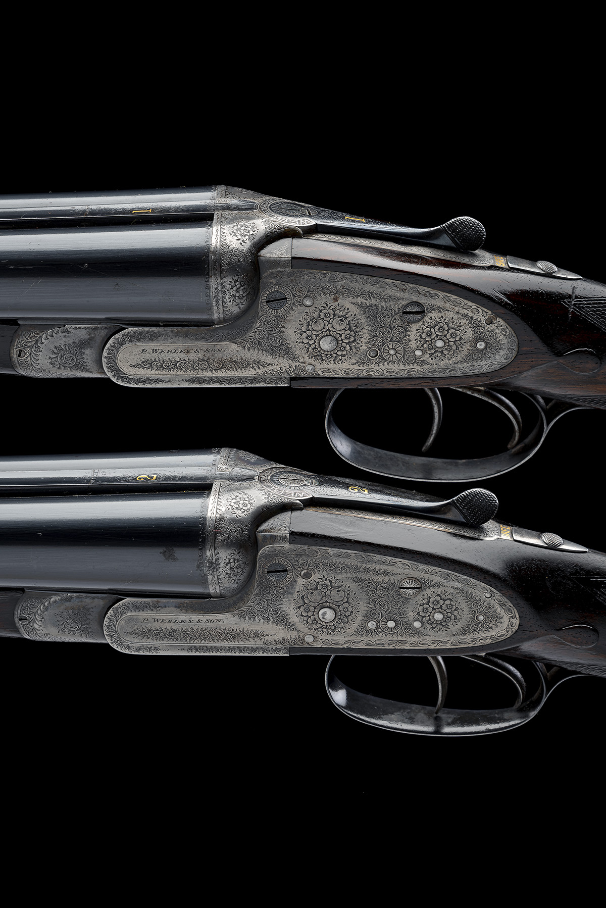 P. WEBLEY & SONS A COMPOSED PAIR OF 12-BORE SIDELOCK EJECTORS, serial no. 54657 / 54668, circa 1898, - Image 4 of 11