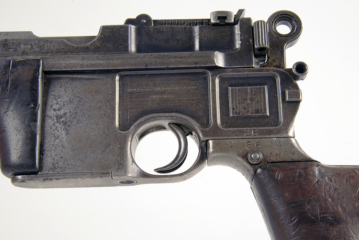 MAUSER FOR WESTLEY RICHARDS AN EXTREMELY RARE 7.63mm (MAUSER) SEMI-AUTOMATIC CARBINE, MODEL 'LARGE - Image 4 of 4