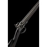 JOSEPH MANTON, LONDON A CASED 16-BORE FLINTLOCK DOUBLE-BARRELLED SPORTING-GUN WITH GRAVITATING