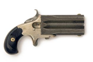 FRANK WESSON, USA A RARE .41 RIMFIRE TURN-OVER DERRINGER PISTOL WITH DIRK, MODEL 'LARGE FRAME TYPE