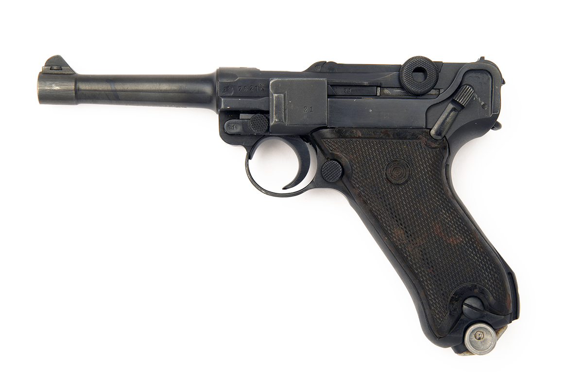 MAUSER, GERMANY A 9mm (PARA) SEMI-AUTOMATIC PISTOL, MODEL 'LUGER P08', serial no. 7621, dated for