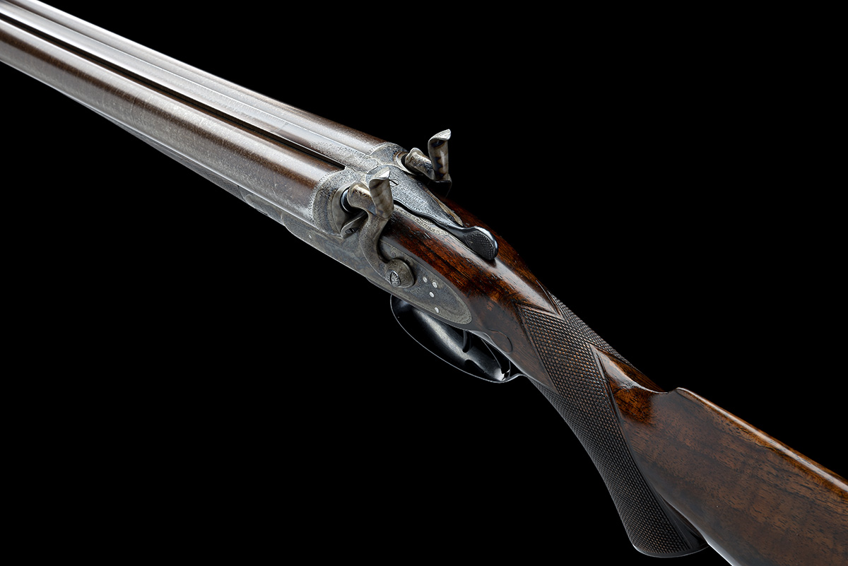 W. & C. SCOTT A 12-BORE 1865 PATENT TOPLEVER HAMMERGUN, serial no. 6495, circa 1875, 28in. nitro - Image 8 of 11