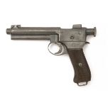 STEYR, AUSTRIA AN 8mm (ROTH-STEYR) SEMI-AUTOMATIC SERVICE-PISTOL, MODEL 'M1907', serial no. 29672,