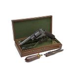 W. JEFFERY, PLYMOUTH A CASED 54-BORE PERCUSSION REVOLVER, MODEL 'ADAMS' PATENT', serial no. 40561,