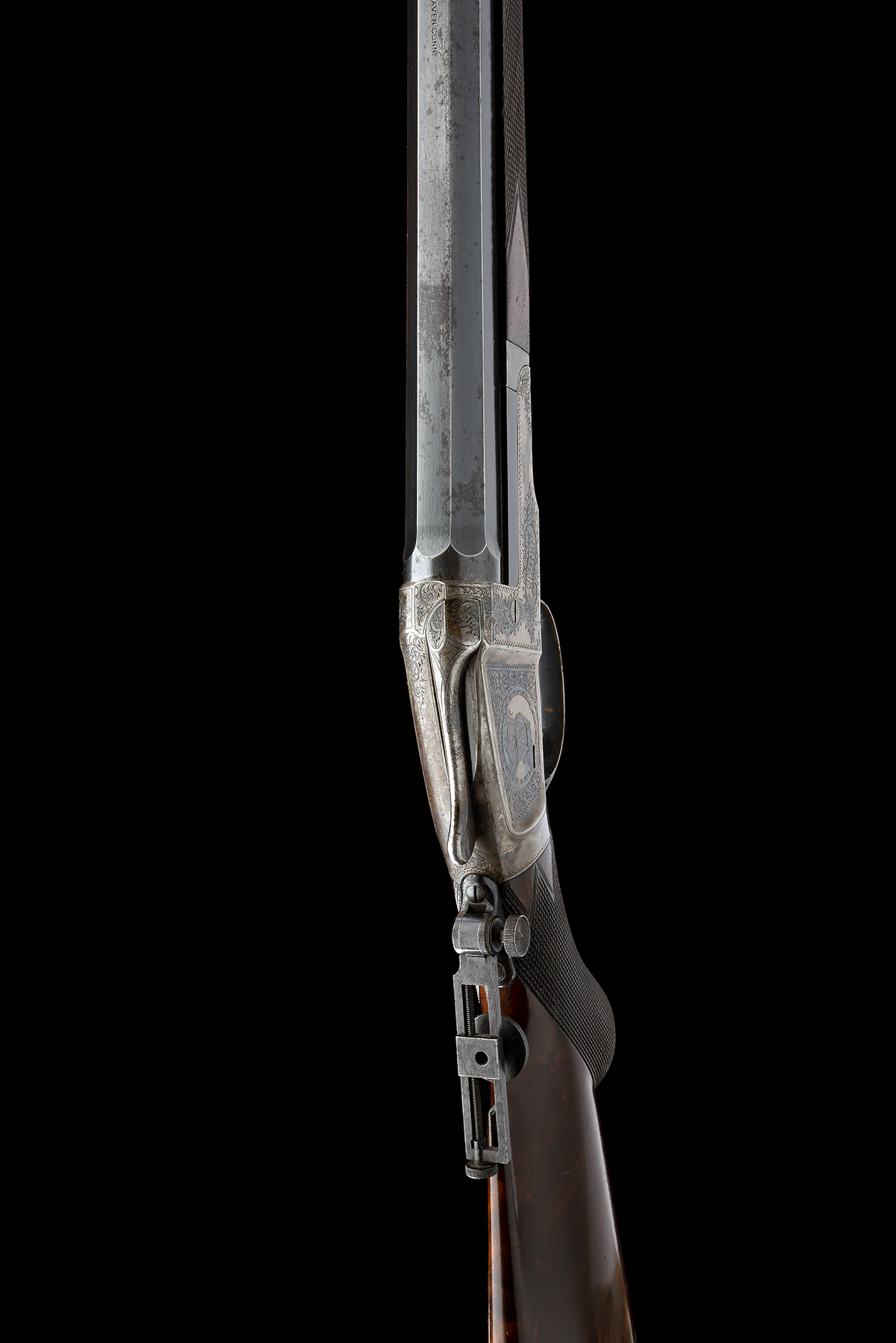 STRONG FIRE ARMS CO. USA AN ULTRA-RARE .32-40 (W&B) SINGLE-SHOT DELUXE RIFLE, MODEL 'DICKERMANS - Image 4 of 12