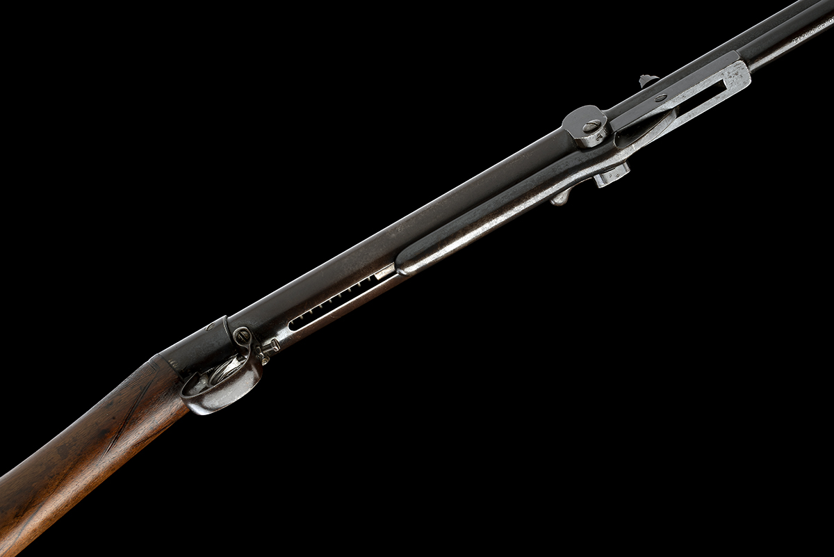 A PRE-WWI .177 IMPROVED MODEL 'D' AIR-RIFLE WITH APERTURE SIGHT AND STRAIGHT HAND STOCK BY BSA, - Image 3 of 8