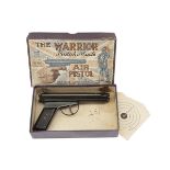 ACCLES & SHELVOKE, BIRMINGHAM A RARE BOXED .177 SIDE-LEVER AIR-PISTOL, MODEL 'THE WARRIOR', no