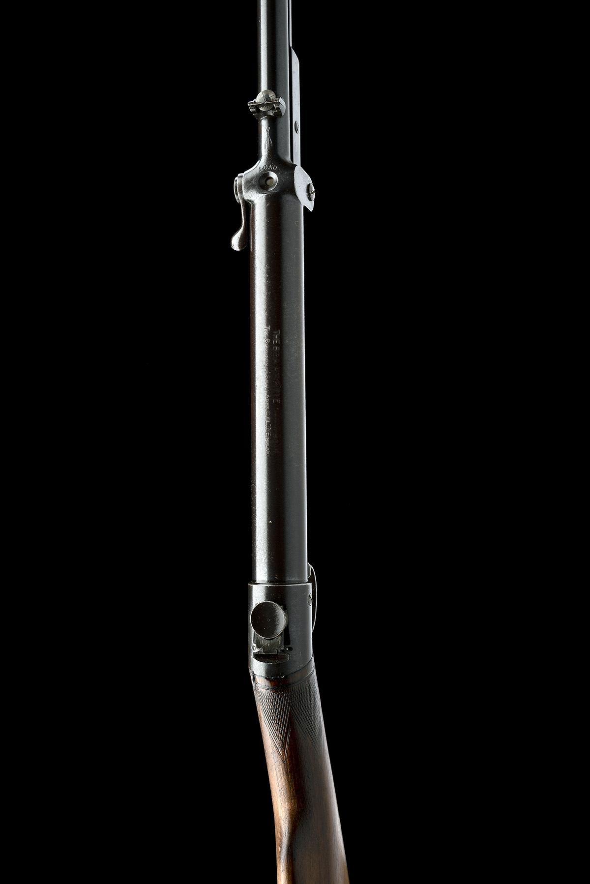 A PRE-WWI .177 IMPROVED MODEL 'D' AIR-RIFLE WITH APERTURE SIGHT AND STRAIGHT HAND STOCK BY BSA, - Image 4 of 8
