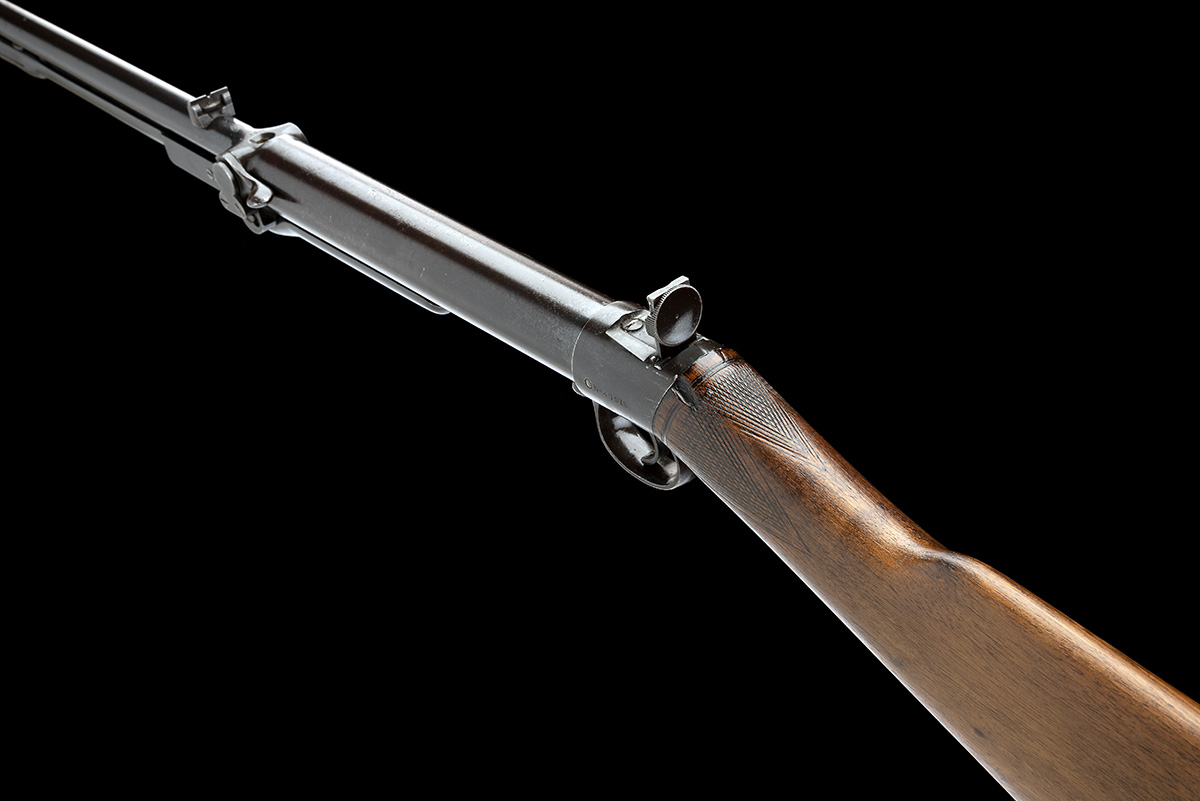 A PRE-WWI .177 IMPROVED MODEL 'D' AIR-RIFLE WITH APERTURE SIGHT AND STRAIGHT HAND STOCK BY BSA, - Image 8 of 8