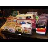 Various boxed die cast vehicles