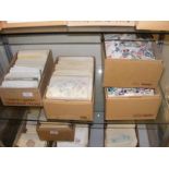Four boxes of collectable stamps - United States