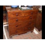 A 19th century mahogany chest of drawers