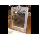 A large Victorian silver frame dressing mirror - 6