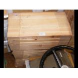 Three bundles of 30 wood turning blanks for chair or table legs