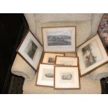 Isle of Wight engravings together with watercolour