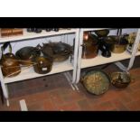 A collection of antique and other copper, includin