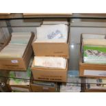 Four boxes of collectable stamps - Germany, Hollan