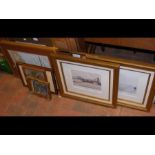 A medley of framed and glazed prints and pictures