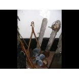 An old anchor, propellers, together with vintage l
