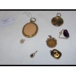 Seven various Victorian and later pendants