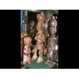 A 50cm high carved African tribal figure of female